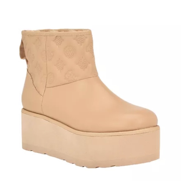 New GUESS Women's Jilla Platform Slip-On Ankle Booties - Picture 1 of 4